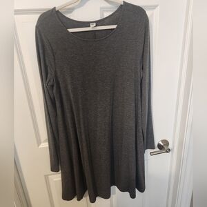 Old Navy Long Sleeve Jersey Swing Dress